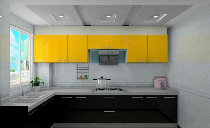 現(xiàn)代風(fēng)不銹鋼整體櫥柜