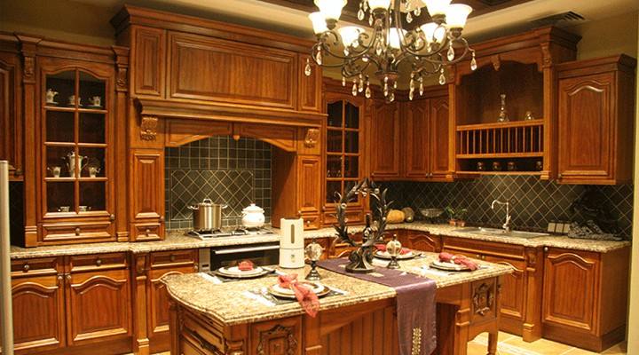 實(shí)木型不銹鋼整體櫥柜